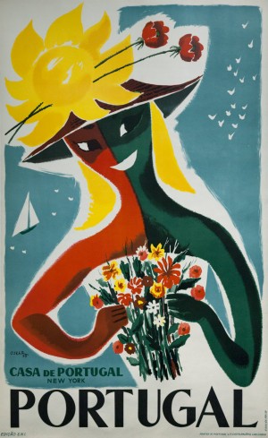 Casa de Portugal vintage travel poster